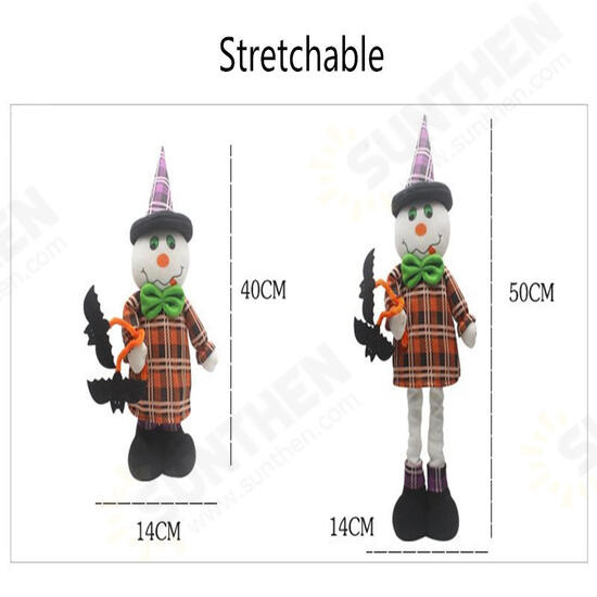 Stretchable Stuffed Plush Toy Halloween Party Cute Pumpkin Witch Decoration Toys