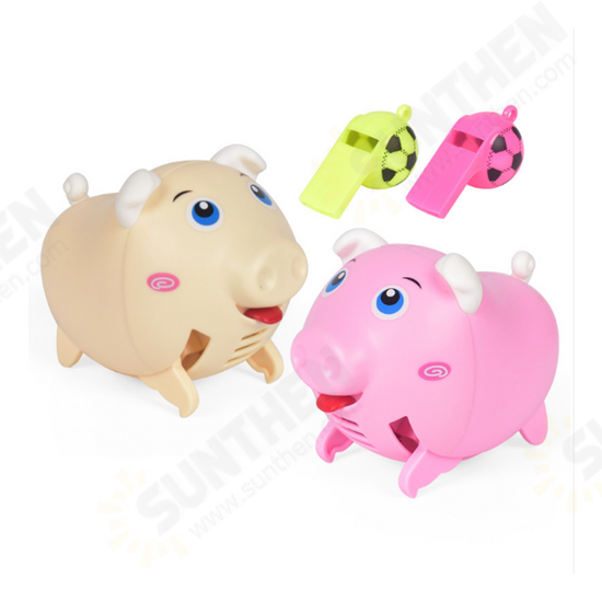 Whistle Pig Voice-activated Induction Electric Children's Toys Lighting Music Whistling Can Run