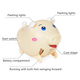 Whistle Pig Voice-activated Induction Electric Children's Toys Lighting Music Whistling Can Run