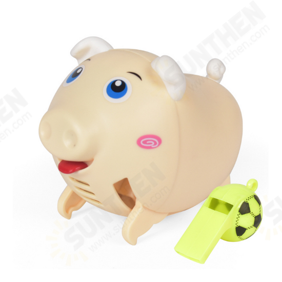 Whistle Pig Voice-activated Induction Electric Children's Toys Lighting Music Whistling Can Run