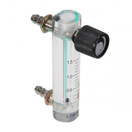 0-1.5LPM 1.5L Oxygen Flow Meter Flow Meter with Control Valve for Oxygen Air Gas
