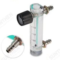 0-1.5LPM 1.5L Oxygen Flow Meter Flow Meter with Control Valve for Oxygen Air Gas 0-1.5LPM 1.5L Oxygen Flow Meter Flow Meter with Control Valve for Oxygen Air Gas
