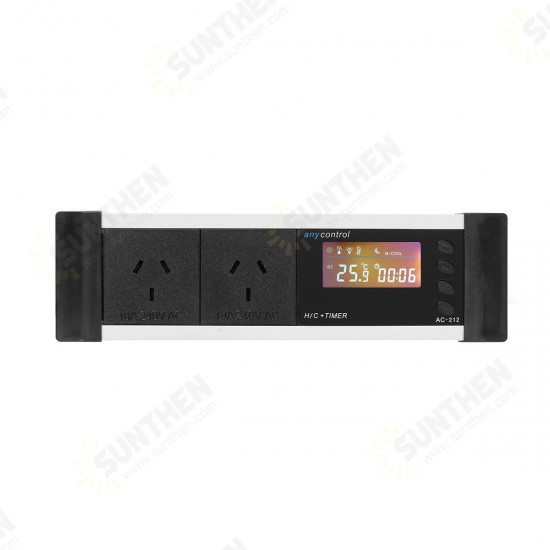 0~50℃ Cool/Heat Mode Temperature Controller Aquarium Switch Socket LCD Display US/EU/UK/AU Plug