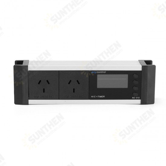 0~50℃ Cool/Heat Mode Temperature Controller Aquarium Switch Socket LCD Display US/EU/UK/AU Plug