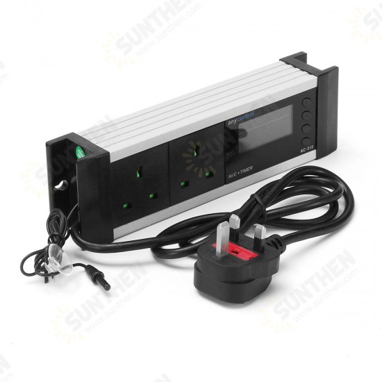 0~50℃ Cool/Heat Mode Temperature Controller Aquarium Switch Socket LCD Display US/EU/UK/AU Plug