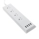 100-240V Smart WIFI Socket 4 US Plugs W/ 4 USB Ports Socket Switch Support Alexa/Echo/Google Home