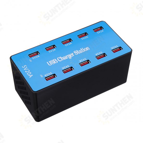 10/20/40 Ports Multi USB Intelligent Fast Charger Charging Station Travel Hub