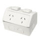 10A Weatherproof Double Powerpoint Outdoor Power Outlet Switch Socket AU