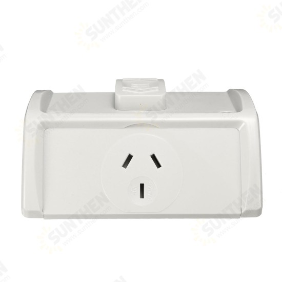 10A Weatherproof Single Powerpoint Outdoor Power Outlet Switch Socket AU