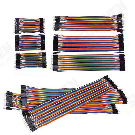 10cm / 20cm / 30cm FF FM MM Dupont Wire Jumper Cables Male & Female Connectors Wire For