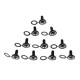10pcs Rubber Toggle Switch Waterproof Cover Dustproof Hat Cap Protect 6mm/12mm
