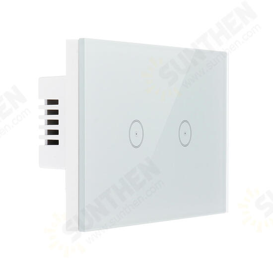 110V-240V US Plug Smart Voice Control Glass Panel Switch Waterproof Electric Shockproof Panel Timer Switch Support Alexa Google home voice control