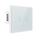 110V-240V US Plug Smart Voice Control Glass Panel Switch Waterproof Electric Shockproof Panel Timer Switch Support Alexa Google home voice control