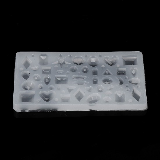118PCS DIY Crystal Glue Resin Silicone Jewelry Molds Project Gift Pendant Decoration Mould Tools Set