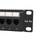 12 Port Cat6 Cat5 RJ45 Patch Panel Ethernet Network Rack Wall Mounted Bracket