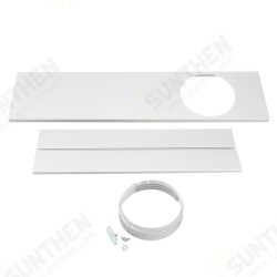 120cm Adjustable Air Conditioner Window Kit Plate For Exhaust Hose Tube Connector 120cm Adjustable Air Conditioner Window Kit Plate For Exhaust Hose Tube Connector