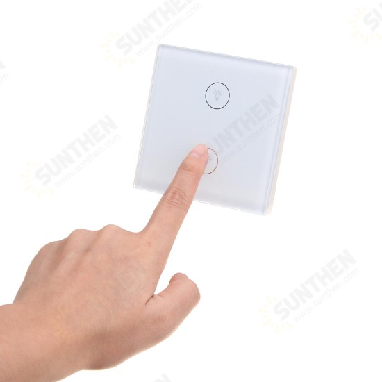 1/2/3 Way AC100-240V Smart Wall Switch Wifi Smart Remote Switch Touch Switch Wireless Voice Control