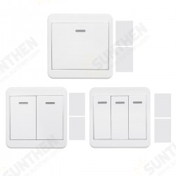 1/2/3 Way Push Button Switch Remote Control Switch 86 Wall Panel 315MHz Wireless 1/2/3 Way Push Button Switch Remote Control Switch 86 Wall Panel 315MHz Wireless