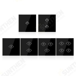 1/2/3/4 WIFI Smart Wall Light Remote Touch Switch Panel work with Alexa /Google Home 1/2/3/4 WIFI Smart Wall Light Remote Touch Switch Panel work with Alexa /Google Home