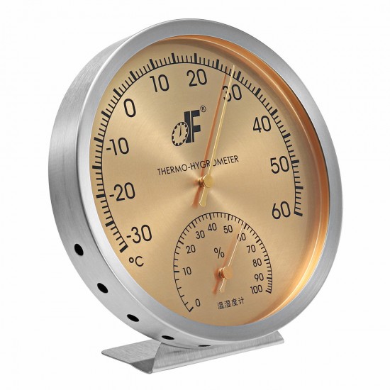 127mm Weather Station Barometer Thermometer Hygrometer Wall Hanging -30~60℃ 0~100%Rh