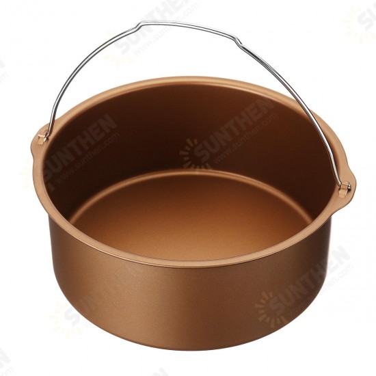 12Pcs 7inch/8inch Air Fryer Accessories Kitchen Cooking Baking Cake Pizza Barbecue Pan 12Pcs 7inch/8inch Air Fryer Accessories Kitchen Cooking Baking Cake Pizza Barbecue Pan