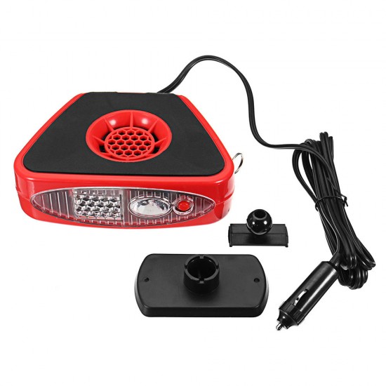 12V 150W Portable Heater Heating Cooling Fan with Swing-out Handle Defroster