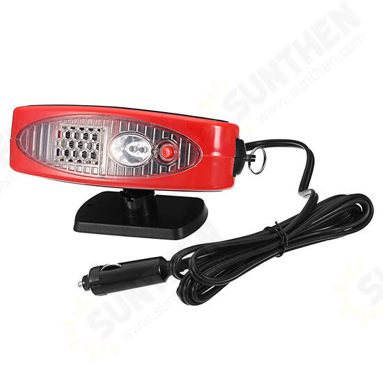 12V 150W Portable Heater Heating Cooling Fan with Swing-out Handle Defroster