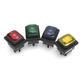 12V 16A 6Pin Waterproof Rocker Switch With Lamp Light Momentary