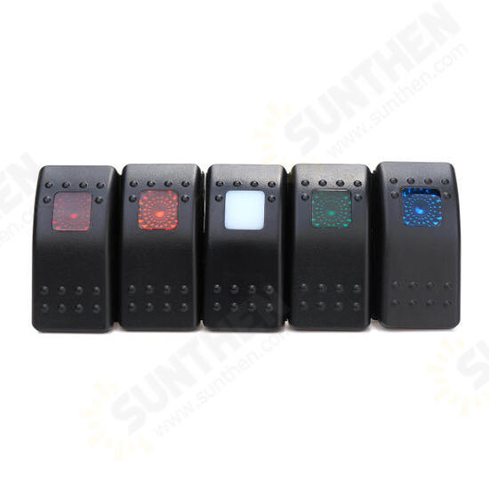 12V 20 Amp Daystar Bar Rocker Switch 3 Pin ARB Red/Yellow/White/Green/Blue Light