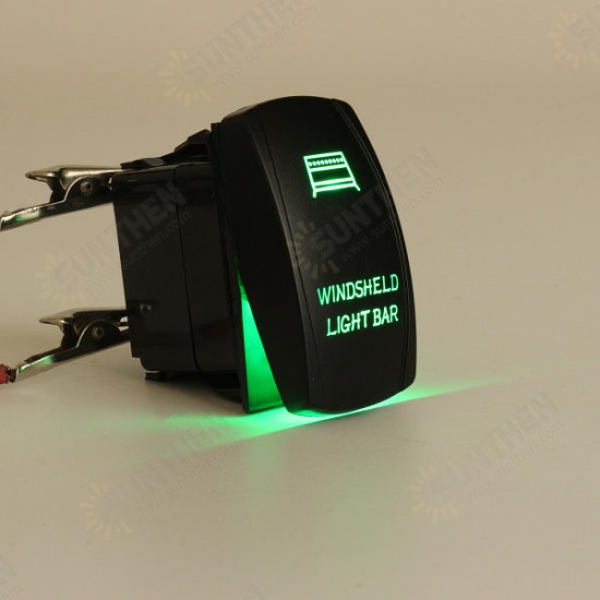 12V 20A 5 Pin Winshield Switch ON/OFF LED Rocker Switch Light Laser Rocker Toggle Switch