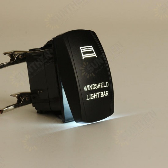 12V 20A 5 Pin Winshield Switch ON/OFF LED Rocker Switch Light Laser Rocker Toggle Switch