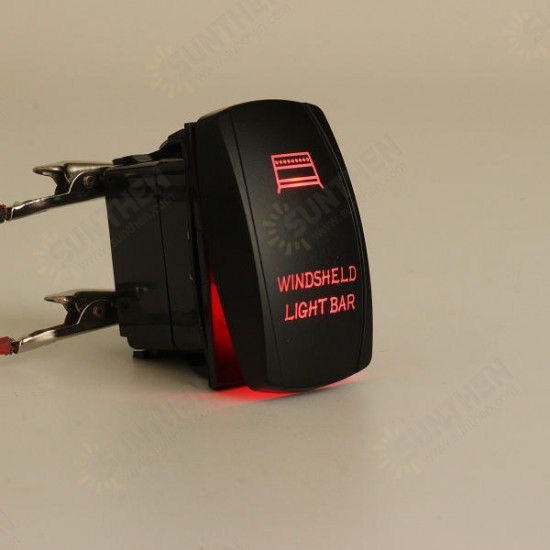 12V 20A 5 Pin Winshield Switch ON/OFF LED Rocker Switch Light Laser Rocker Toggle Switch