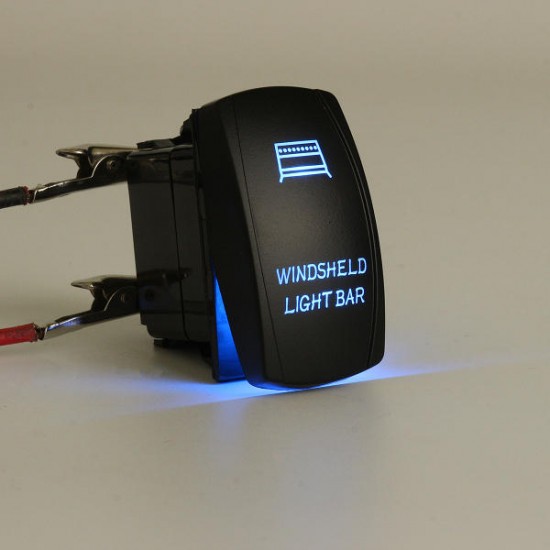 12V 20A 5 Pin Winshield Switch ON/OFF LED Rocker Switch Light Laser Rocker Toggle Switch
