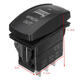 12V 20A 7Pin LED Light Laser Rocker Switch Momentary Rocker Switch Winch In Out ON/OFF