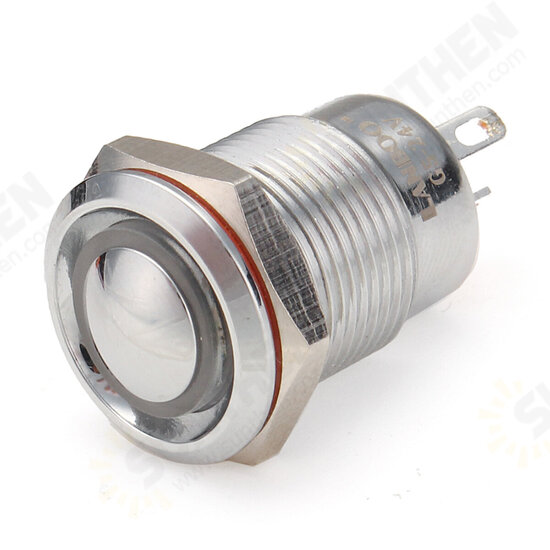 12V-24V 4Pin 12mm Metal ON/OFF LED Push Button Switch Wiring Harness Switch Self-Locking Waterproof