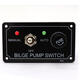 12V LED Indicator Bilge Pump Switch Panel Housing 3 Way Panel Manual / Off / Auto RV Marine Boat