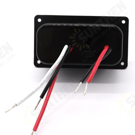 12V LED Indicator Bilge Pump Switch Panel Housing 3 Way Panel Manual / Off / Auto RV Marine Boat