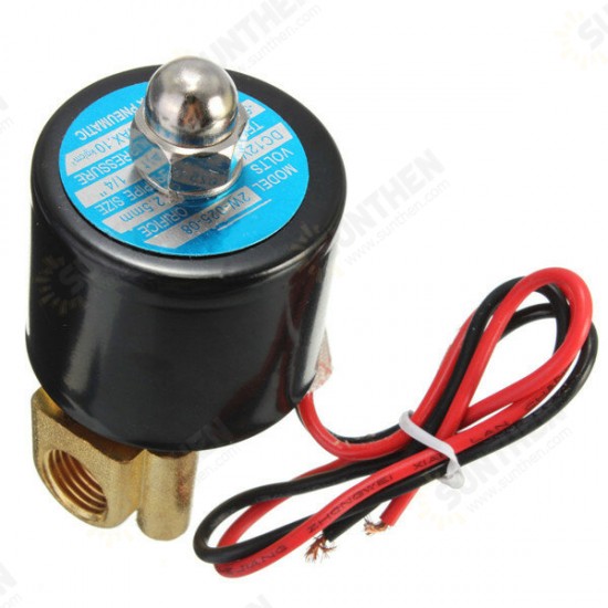 1/4 inch Electric Solenoid Valve For Water Air Gas Diesel 12V DC