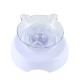 15 Degrees Incline Oblique Pet Cat Dog Bowl Detachable Cat Ears Shape Drinking Eating Feeding Bowl