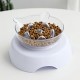 15 Degrees Incline Oblique Pet Cat Dog Bowl Detachable Cat Ears Shape Drinking Eating Feeding Bowl