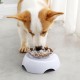 15 Degrees Incline Oblique Pet Cat Dog Bowl Detachable Cat Ears Shape Drinking Eating Feeding Bowl