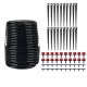 15/25M Adjustable Water Flow Irrigation Drippers Nozzle Barb Connector Kits Set Garden 15/25M Adjustable Water Flow Irrigation Drippers Nozzle Barb Connector Kits Set Garden