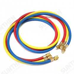1.5m R134a R22 Manifold Gauge HVAC AC Refrigeration Test 5ft Charging Hoses 1.5m R134a R22 Manifold Gauge HVAC AC Refrigeration Test 5ft Charging Hoses