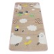 1.5x0.7m Electric Heated Sheep Printed Blanket Bedroom Soft Safty Blankets Warm