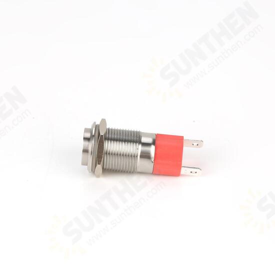 16MM 10A 250V 2Pin Button Switch Momentary Reset Push Button Switch