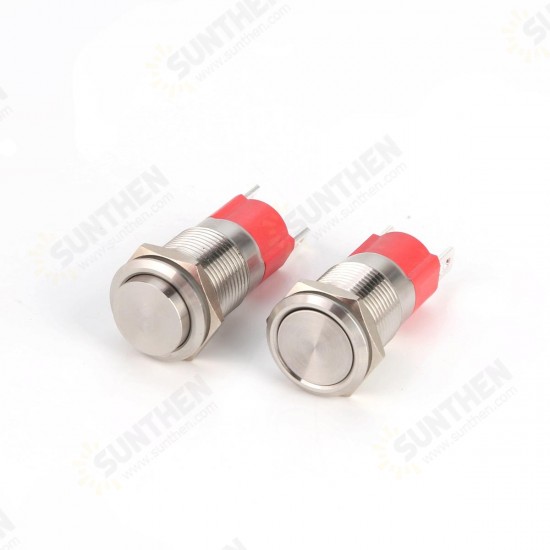 16MM 10A 250V 2Pin Button Switch Momentary Reset Push Button Switch