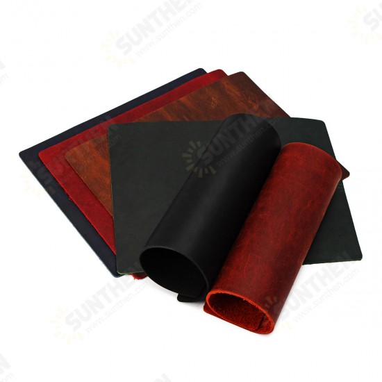 175*225mm Vintage 1.8-2mm Thick Hide Cowhide Leather for Wallet Bag Notebooks Crafts