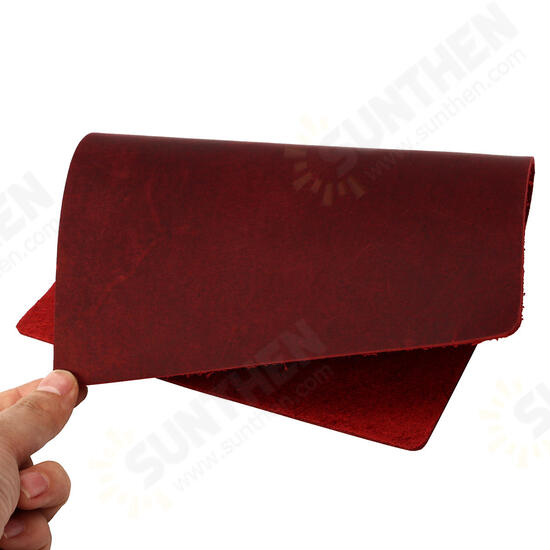 175*225mm Vintage 1.8-2mm Thick Hide Cowhide Leather for Wallet Bag Notebooks Crafts