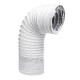 180cm PVC Aluminum Foil Universal Portable Air Pump Conditioner Exhaust Hose 15cm Dia