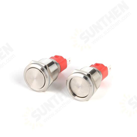 19MM 10A 250V 2Pin Button Switch Momentary Reset Push Button Switch 19MM 10A 250V 2Pin Button Switch Momentary Reset Push Button Switch